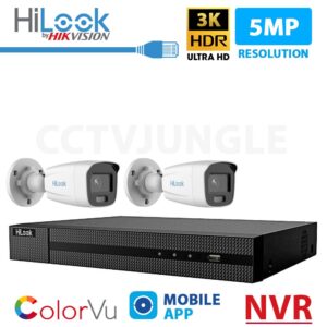 5MP hikvision hilook cctv cameras and NVR