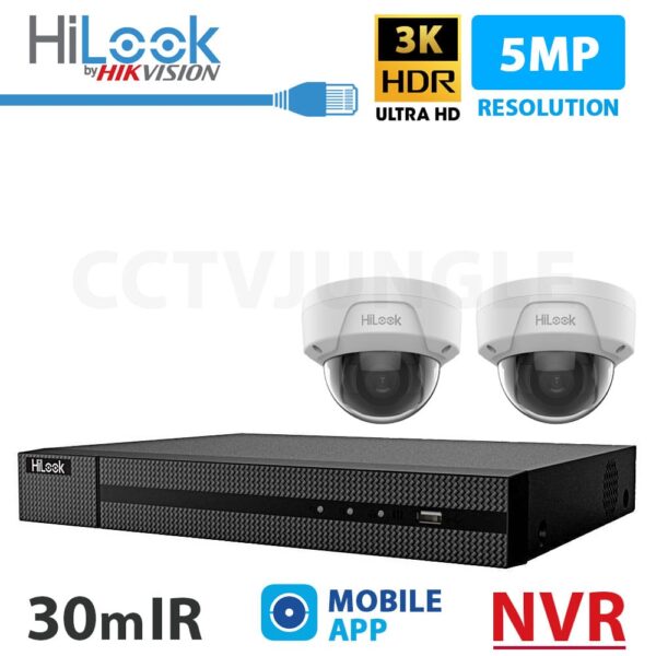 2 hilook hikvision cameras with nvr